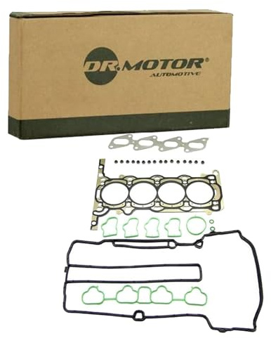 DR.MOTOR AUTOMOTIVE DRM15214S Dichtungssatz Zylinderkopf mit Zylinderkopfhauben-Dichtung mit Ventilschaftabdichtung mit Zylinderkopfdichtung mit Ansaugkrümmerdichtung(en) mit Abgaskrümmerdichtung(en) | Kompatibel mit: CHEVROLET AVEO Schrägheck, CRUZE, CRUZE Schrägheck, CRUZE Station Wagon, ORLANDO, TRAX, OPEL ADAM, ASTRA J