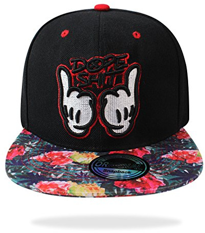 Glamexx24 Berretto da baseball unisex con visiera piatta, unisex, alla moda, regolabile
