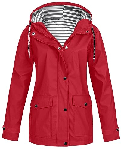 Kobilee Regenparka Damen Herren, Wandern Wasserdicht Regenjacke mit Kapuze Lang Jacke Schwarz Sommerjacke Sommer Trenchcoat Elegant Fahrrad Mantel Sportlich Outdoor Regenparka