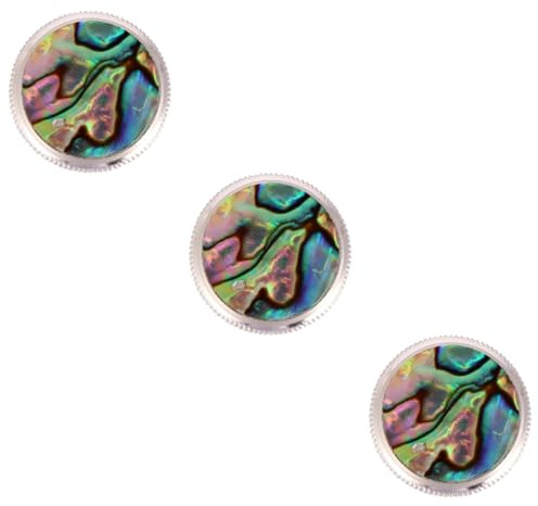 Mikinona 9stücke Teiliges Abalone Trompeten Piston Button Snap Zubehör Hochwertige Knöpfe Für Musikinstrumente Praktisch Langlebig Für Trompete Und Andere Blasinstrumente