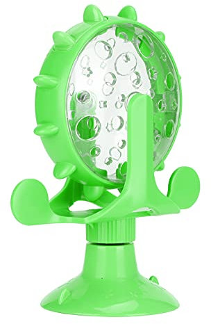 KIMISS Jouet Teaser pour Chat – Moulin à Vent Léger Interactif pour Chat avec Distributeur de Friandises pour Une Récréation Amusante – pour Engager Votre Ami Félin (Green)
