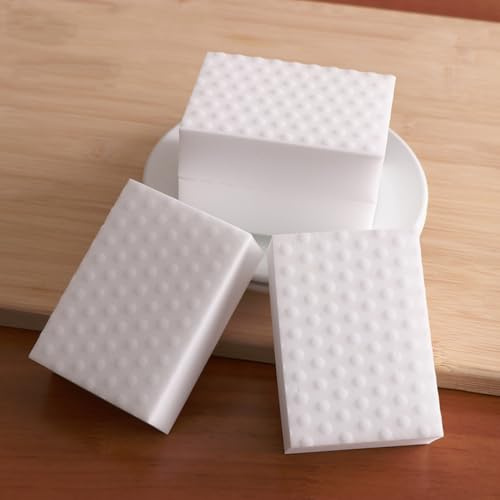 Lkw Ogechi 20 Stück Schmutzradierer Schwamm mit Super Reinigungskraft, 10x7x3cm Multifunktionale Groß Radierschwamm, Weiß Zauberschwamm, für alle Arten von Flecken, Haushalt, Küche