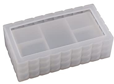 Moules rectangulaires carrés en résine pour boîte de rangement en silicone pour bibelots époxy, moules de rangement de bijoux pour moulage
