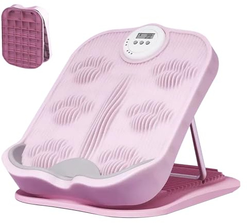 Palaufr Planche Inclinée pour Étirement du Mollet,18 Niveaux De Réglage Intelligent Et Pliable | Étireur De Mollet pour L'Entraînement des Jambes - pour Gym À Domicile Bureau Voyage Adultes Débutants