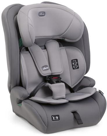 Chicco Gro Up i-Size, Kindersitz für 15 Monate bis 12 Jahre (76-150 cm), leicht, wiegt nur 5 kg, mit Isofix-System, verstellbarer Kopfstütze, mit Reduzierkissen, Installation mit dem Autogurt