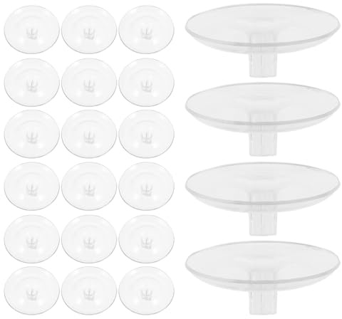 VILLFUL Lot de 40 Supports Flottants Hydroponiques Transparents 70 MM – Inserts Plastiques pour Compositions de Fleurs Centres de Table Jardins Aquatiques et Bassins Décoratifs