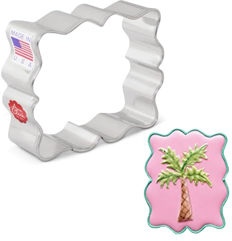 Ann Clark Cookie Cutters Small Fanciful Plaque/Frame Cookie Cutter by SweetAmbs, 7.6 cm | Be Creative, Make Personalized Cookies, Perfect Size & Shape, America’s Largest Cookie Cutter Maker, Food-Safe American Steel