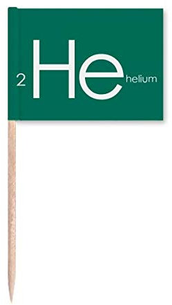 offbb Quimica Elementos periodo Cuadro Raro Gas Helio Que Palillo de Dientes s Marcador Topper Decoración del Partido