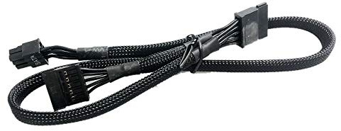 ZAHARA Câble d'alimentation 6 Broches vers 2X SATA Driver pour EVGA Supernova 450850 G2 G3 B3