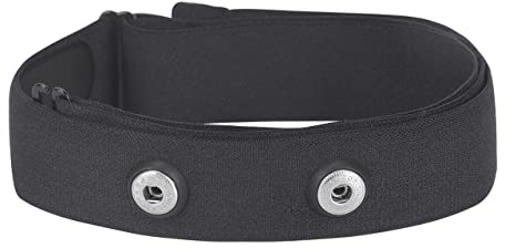 Rich Green Valley Heart Rate Monitor Chest Strap - HRM Sensor Bands for Polar H10, H9, H7, Coospo, Wahoo Tickr, Garmin - S, Black