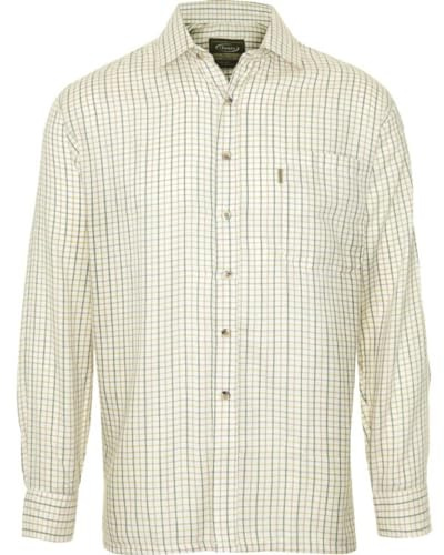Champion Tattersall Country Casual Style Shirt-Olive-X-Large-Max 51 inch,130cm (2320)