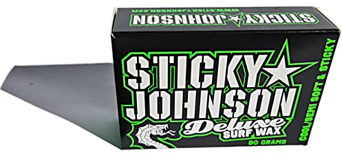 Sticky Johnson Deluxe Surfboard Wax 90 grams - Cool Water / Semi soft & Sticky
