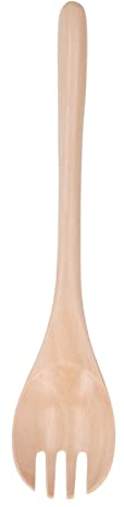 Wooden Salad Fork and Spoon with Long Handle,Salad Forks,Reusable Fruit Appetizer Dessert Forks for Ice Cream Scoops and Fruit, Desserts, Pasta, Etc, Wooden Spoons for Cooking Salad Tongs Salad