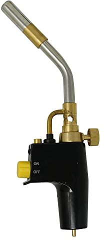Dapetz ® MAPP Propane Torch, High-Intensity Hot Turbine Flame - Multi-Purpose Trigger Start Torch for Brazing, Barbecue, Cooking, Soldering Plumbing