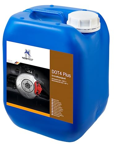 Normfest DOT 4 Plus Bremsflüssigkeit – Premium-Hydraulikflüssigkeit für ABS, ESP & ASR – hoher Nass-/Trockensiedepunkt, korrosionsschützend & kältebeständig – für Pkw, Motorrad, Nutzfahrzeug – 5 Liter