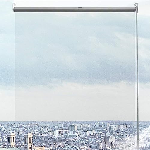 X1NGFU Transparentes Wasserdichtes Rollo,PVC Klare Reißfeste Wetterfeste Durchsichtige Rollos,Outdoor Pergola Seitenzug-Rollo,Kunststoff Regenschutz Rollos,für Außen,Breite X Höhe (150x130cm)