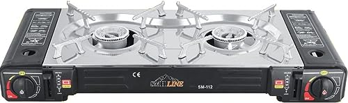 SMH LINE® Réchaud à gaz double pour camping - 227 g - 227 g