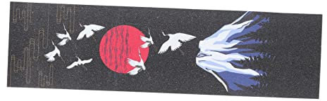 YARNOW Blech Skateboard-Aufkleber mit vier Rädern E-Scooter Klebeband wasserdicht Roller dekorativer Skateboard-Aufkleber klebriges Skateboard-Griptape Japanischer Stil Bandblatt Zubehör