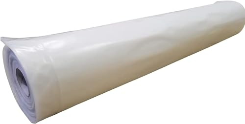 Farm Plastic Supply - Clear Greenhouse Plastic Sheeting - 6 mil - (12' x 28') - 4 Year UV Resistant Polyethylene Greenhouse Film, Hoop House Green House Cover for Gardening, Farming, Agriculture