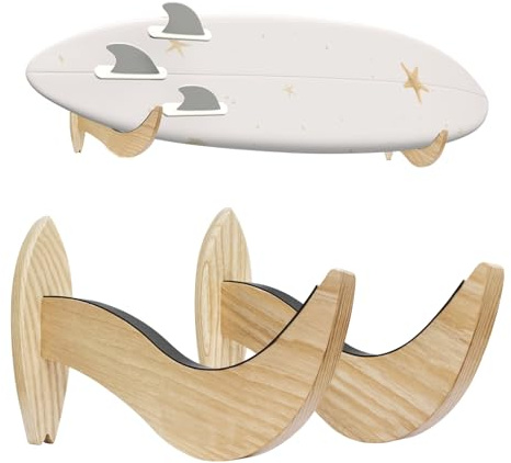 TWO STONES Surfbrett Rack für Wand | Surfboard Wandhalterung und Wandregal | Paddle Board Wandregal | Surfregal zur Boardaufbewahrung