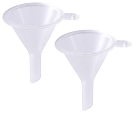 Small Funnel, 2pcs Mini Funnels For Filling Small Bottles, Plastic Small Funnels Travel For Lab Clear Bottles, Funnels