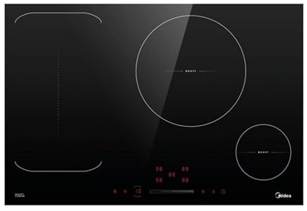 Midea Induktionskochfeld autark 77cm Booster rahmenlos FlexZone KI800IX