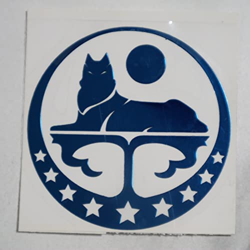 31617 Tschetschenien, Tschetschenische Republik Ichkeria, tschetschenischer Wolf, coole Autoaufkleber aus Nickelmetall (1)