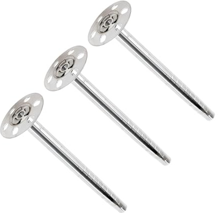 TERF® Lot de 25 chevilles de fixation d'isolation en métal M8 x 90 mm M8 (8 mm) x 90 mm Zinc – Bouchons de fixation d'isolation en métal