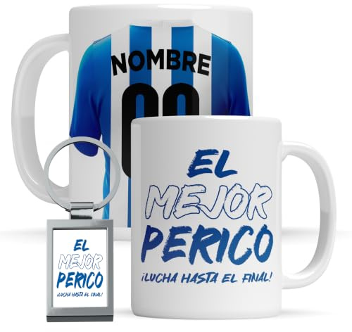 Taza personalizada Espanyol - Regalo Original para aficionados del Fútbol - Personaliza tu taza de desayuno - Taza de Desayuno café