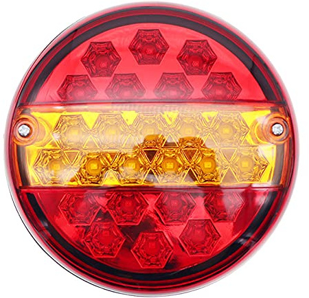 Begrenzungsleuchten AnhäNger 2 stücke Universitätswagen Schwanzanhänger Lichter LKW Caravan Taislight Heckbixtstopp Anzeigen Blinker Lampe Runde 12 V / 24V