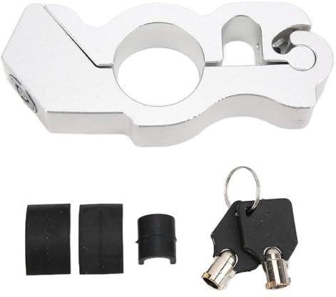 Candado de Moto para Freno de Manillar Seguridad Freno de Motocicleta de Agarre con Llaves para Scooters Motocicletas y Quad Blindada antirrobo Universal.