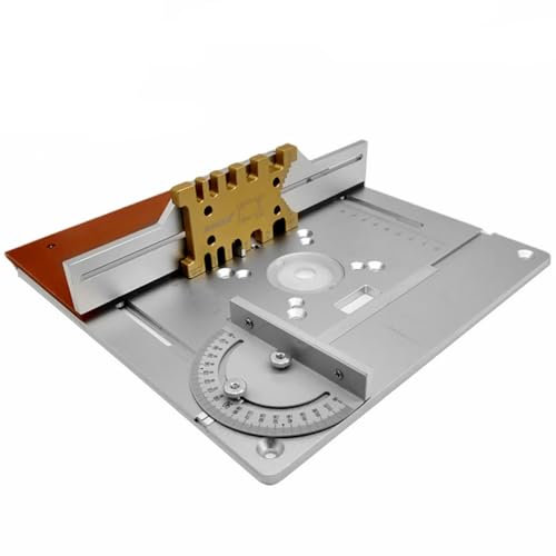 Set di piastre da banco per fresatrici, strumento di precisione per la lavorazione del legno per progetti fai da te, compatibilità con sollevatori di router, migliora il taglio e l'incisione su ban