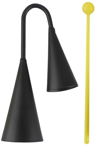 Cow Bell for Drum Sets | Handheld Percussion Instrument With Stick,Hand Chimes for Band School Party Church Celebration Stage Performance Music Outdoor Solo
