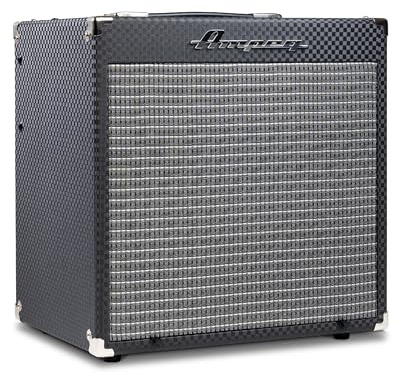 AMPEG RB-108 Bass Combo Amp – 30W Practice Amp with Ampeg Legacy Preamp, SGT Overdrive Circuit, 3-Band EQ, AUX Input, Headphone Out and 1x8 Speaker – Black