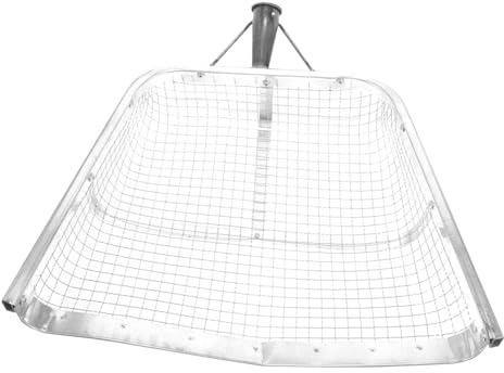 MUCKLILY Setaccio per Terreno in Ferro Pala Setaccio per Cereali e Mais Attrezzi Agricoli Multifunzionali per Setacciare Terreno e Sabbia