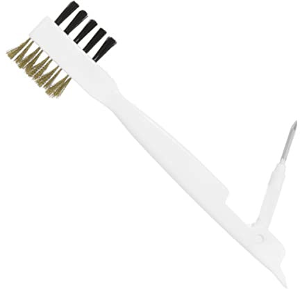 Homoyoyo Gas Stove Cleaning Brush Brass Wire for Pots and Pans, Crevice Scrub Brush for Cooktop and Stove Gap, Sturdy Kitchen Tile Cleaning Tool