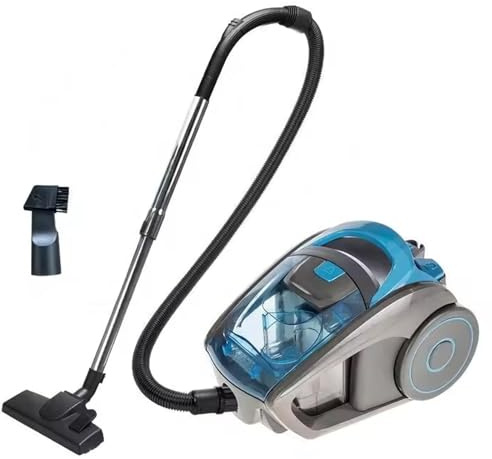 Aspiradora cilíndrica sin bolsa, ciclónica de 2500 W, bajo ruido, filtro HEPA de 1.8 L, cepillo giratorio, hogar, mascotas, pelo, polvo
