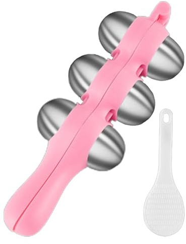 Rice Ball Maker Shake - Sushi Makers Moule | Moule de riz en acier inoxydable pour la cuisson du bricolage | Grande boule de riz collante pour une forme facile | Outil de cuisine durable pour l'utilis