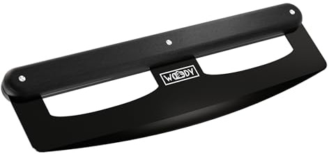Pizza Rocker Cutter, Black Stainless Steel Blade with Non-Stick Coating, Rubberised Wooden Handle | Woody Oven