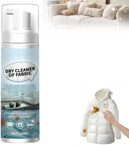 Dry Stain Remover For Sofa,Mattress Cleaner Stain Remover,Dry Cleaning Spray For Clothes,Instant Dry Clean Spray,No Water Wash St-Ain Removal&Renewal,100ml Dry Cleaning Sp-Ray For Clothing Oil Stai-Ns