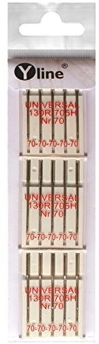 15 Nähmaschinennadeln Universal Nr. 70 Flachkolben 130/705H für Nähmaschine, Maschinen Nadeln, E90096