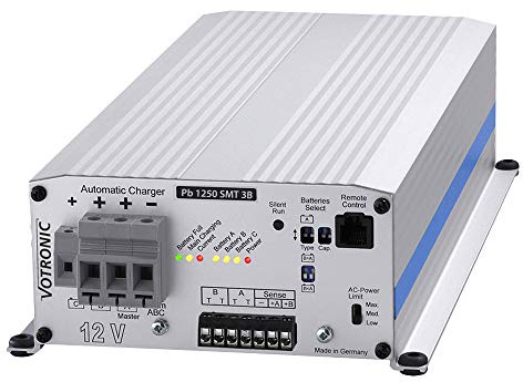 Votronic 3125 Pb 1250 SMT 3B 12V 50A Batterieladegerät Ladestromverteiler integriert für Blei- und Lithiumbatterien