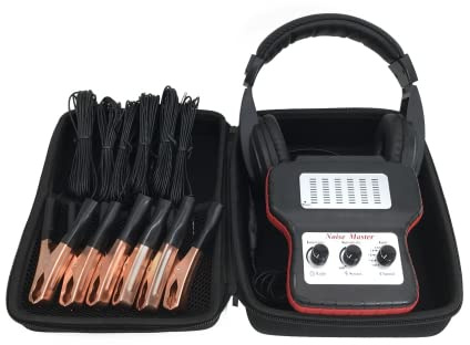 Chassis Ear Automotive Engine Noise Finder Tool, 6 Channel Chassis Ears Sound Detector Identify the Troubling Engine Noises (Over-Ear Headphones)