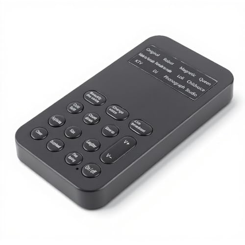 Dpofirs Voice Changer Soundkarte für Computer, Sound Converter mit 8 Verschiedenen Sprachänderungen, Geeignet für Computer, Telefone, Tablets und Spielgeräte