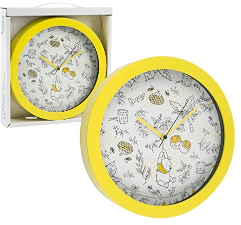 Disney Winnie The Pooh Wall Clock Office Home Wall Decor 9.5 Inches - 62659