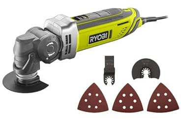 Confezione RYOBI Utensile multifunzione RMT300-SA - 300W - borsa di trasporto - kit 12 pezzi - RAKMT12KIT