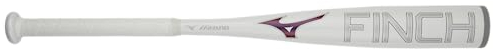 Mizuno Finch Softballschläger für Jugendliche, Mädchen, Aluminium, schillernd, 340 g, 66 cm