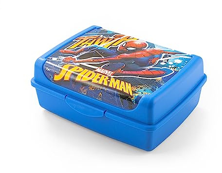 Lulabi Spiderman Cityhero Porta Pranzo, Polipropilene, Lunch Box, 17x13x6,5cm