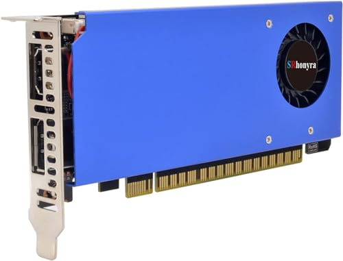 SRhonyra GeForce GTX 1650 4GB Low Profile Graphics Card GDDR5 128 Bit Dual-Monitor Video Card DP HDMI Outputs Single Slot GPU PCI-e 3.0 x16 Bus Powered, SR165DLP4G1_2 | DP & HDMI,GDDR5 128-Bit,PCIe 3.0 x16,DirectX 12 OpenGL 4.6,HDCP 2.2