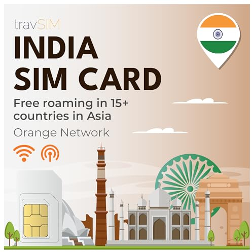 travSIM Tarjeta SIM India | 6GB Datos Móviles | Roaming Gratis en Sri Lanka y 15+ Países en Asia | El Plan de Esta Tarjeta SIM India es válido por 10 días.